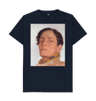 Navy Blue Printed T-shirt Front