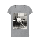 Athletic Grey Printed T-shirt Front