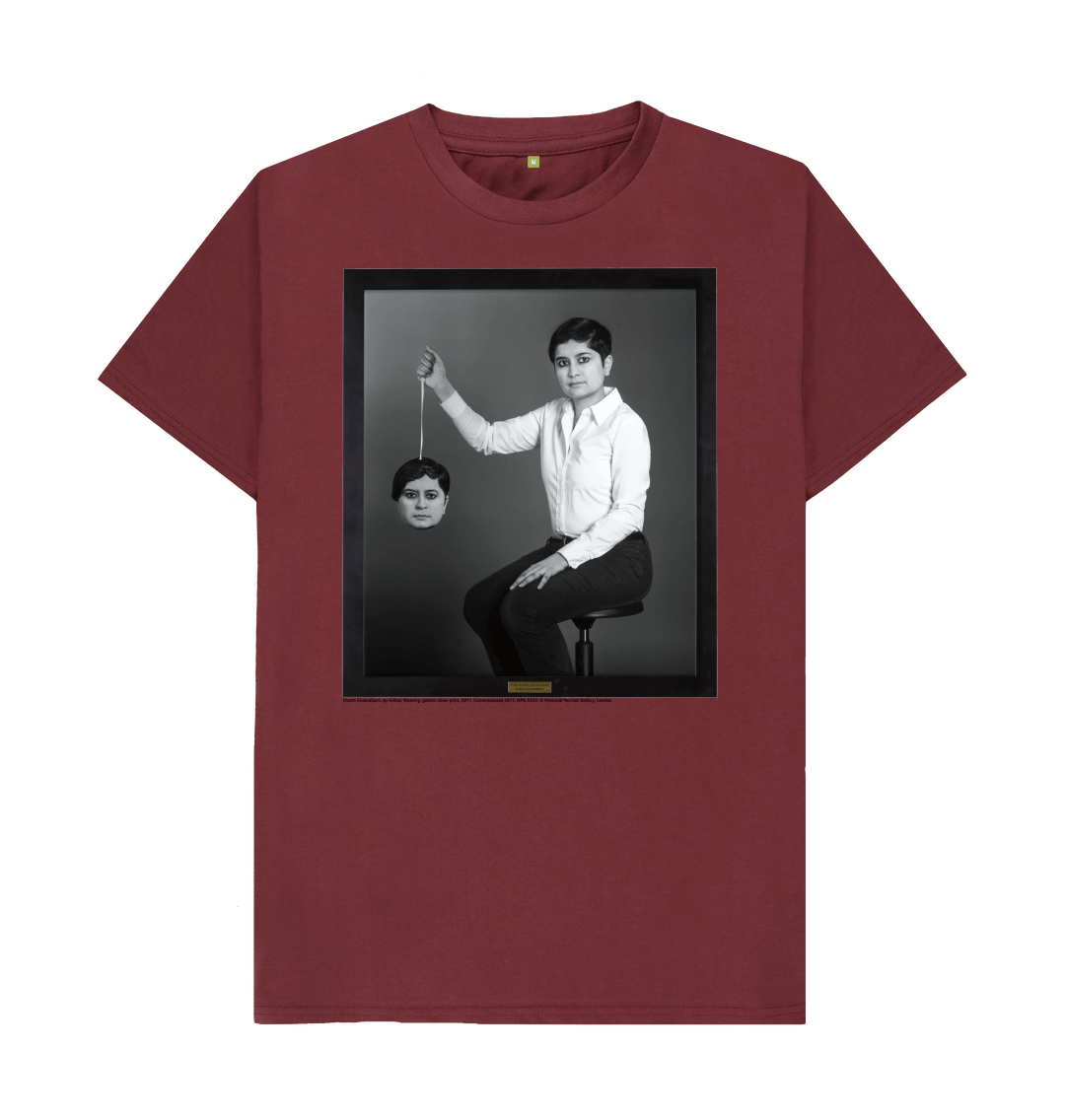 Red wine printed t shirt front