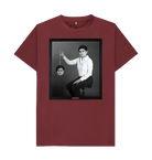 Red Wine Printed T-shirt Front