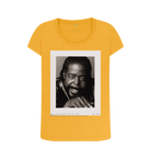 Mustard Printed T-shirt Front