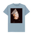 Stone Blue Printed T-shirt Front