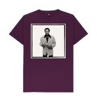 Purple Printed T-shirt Front
