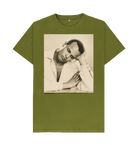 Moss Green Printed T-shirt Front