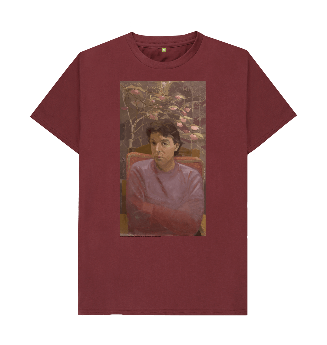 Red wine printed t shirt front