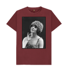 Red Wine Printed T-shirt Front