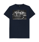 Navy Blue Printed T-shirt Front