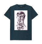 Denim Blue Printed T-shirt Front