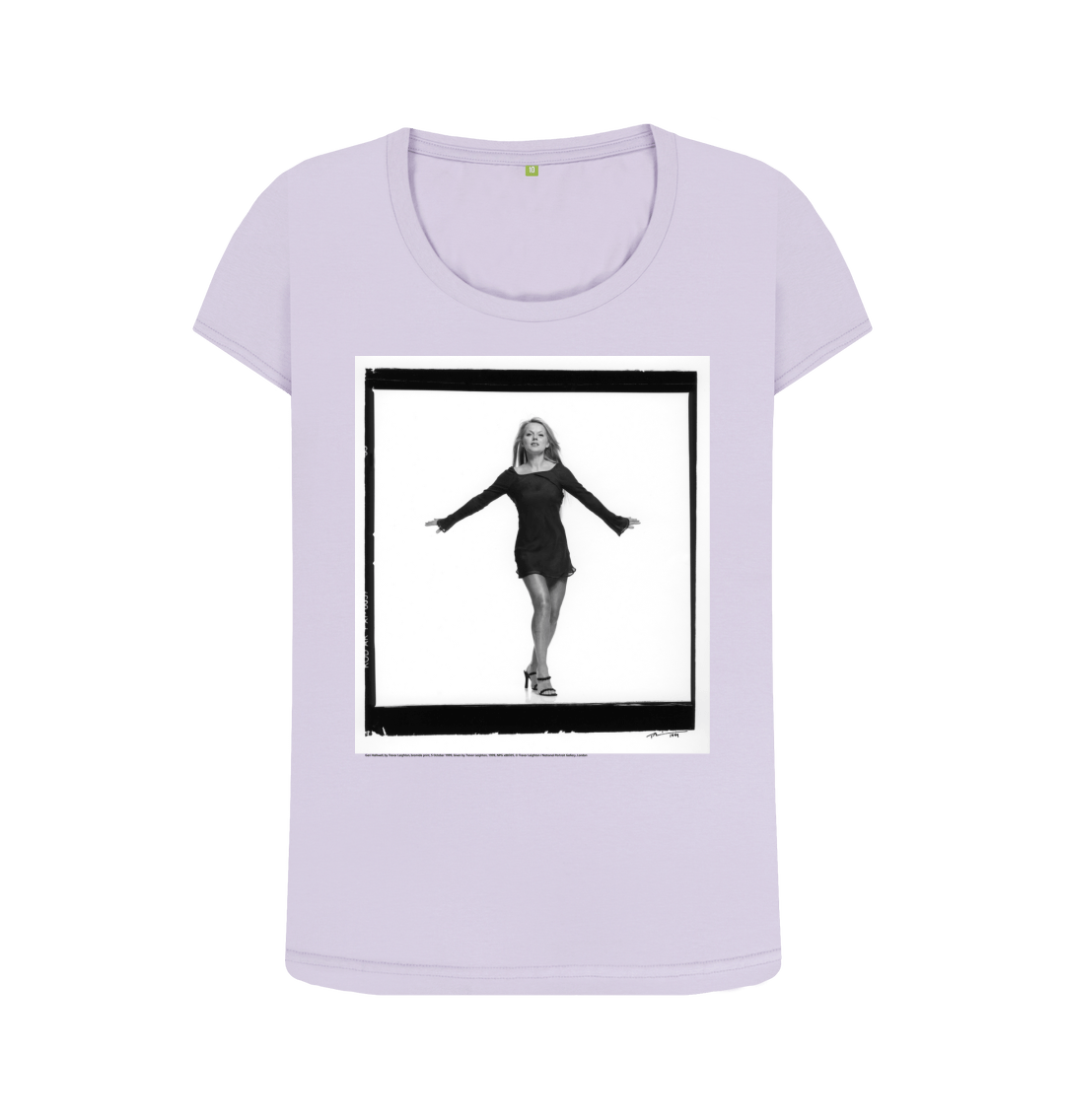 Violet printed t shirt front