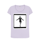 Violet Printed T-shirt Front