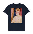 Navy Blue Printed T-shirt Front