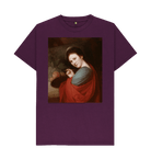 Purple Printed T-shirt Front