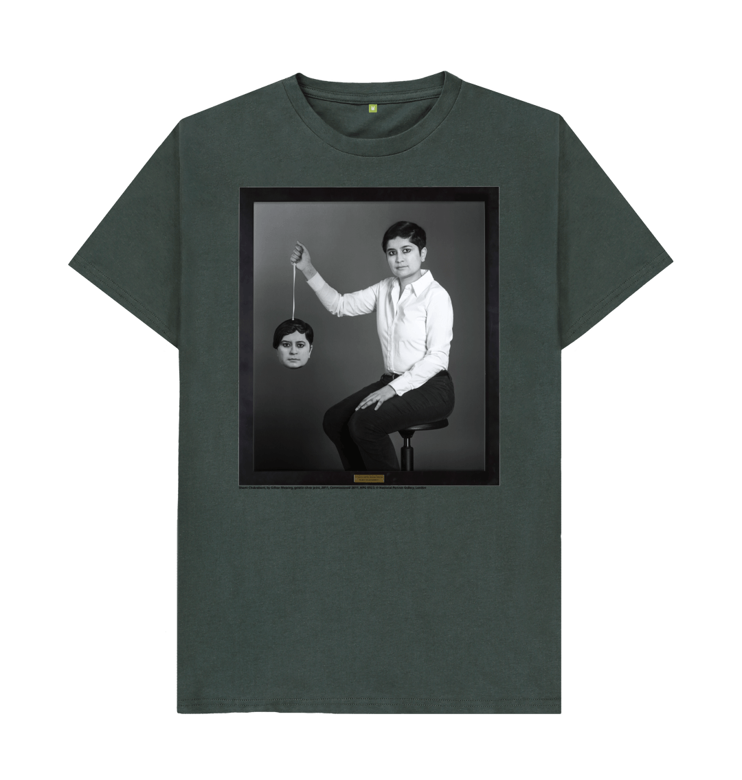 Dark grey printed t shirt front