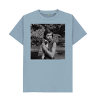 Stone Blue Printed T-shirt Front