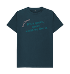 Denim Blue Printed T-shirt Front