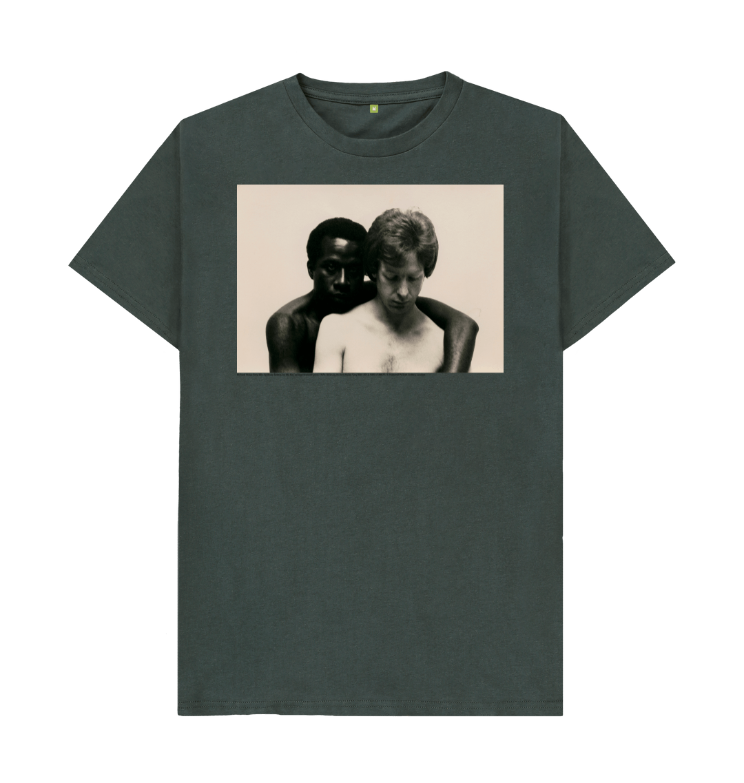 Dark grey printed t shirt front