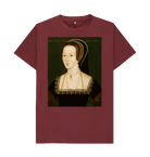Red Wine Printed T-shirt Front