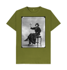 Moss Green Printed T-shirt Front