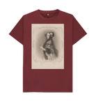 Red Wine Printed T-shirt Front