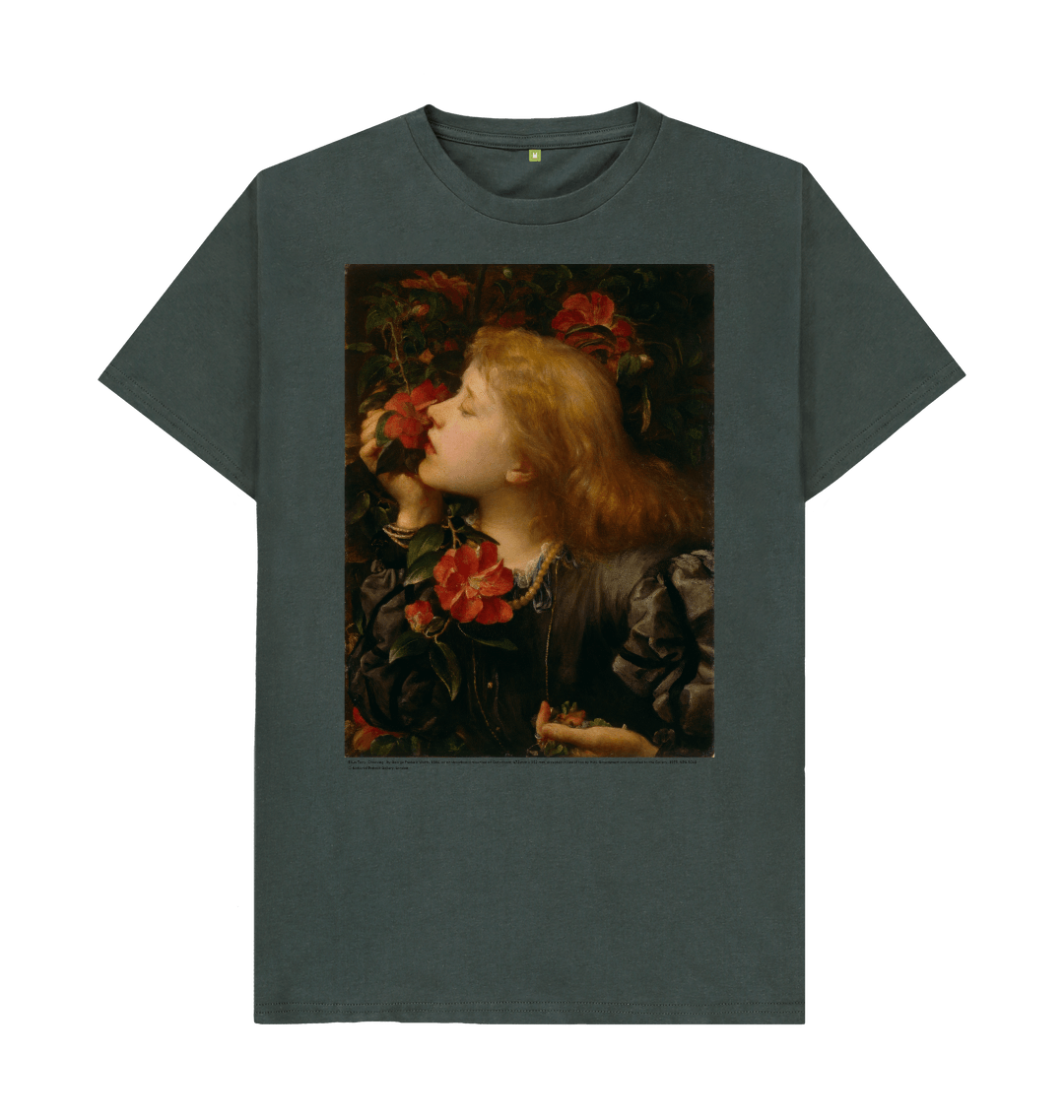 Dark grey printed t shirt front