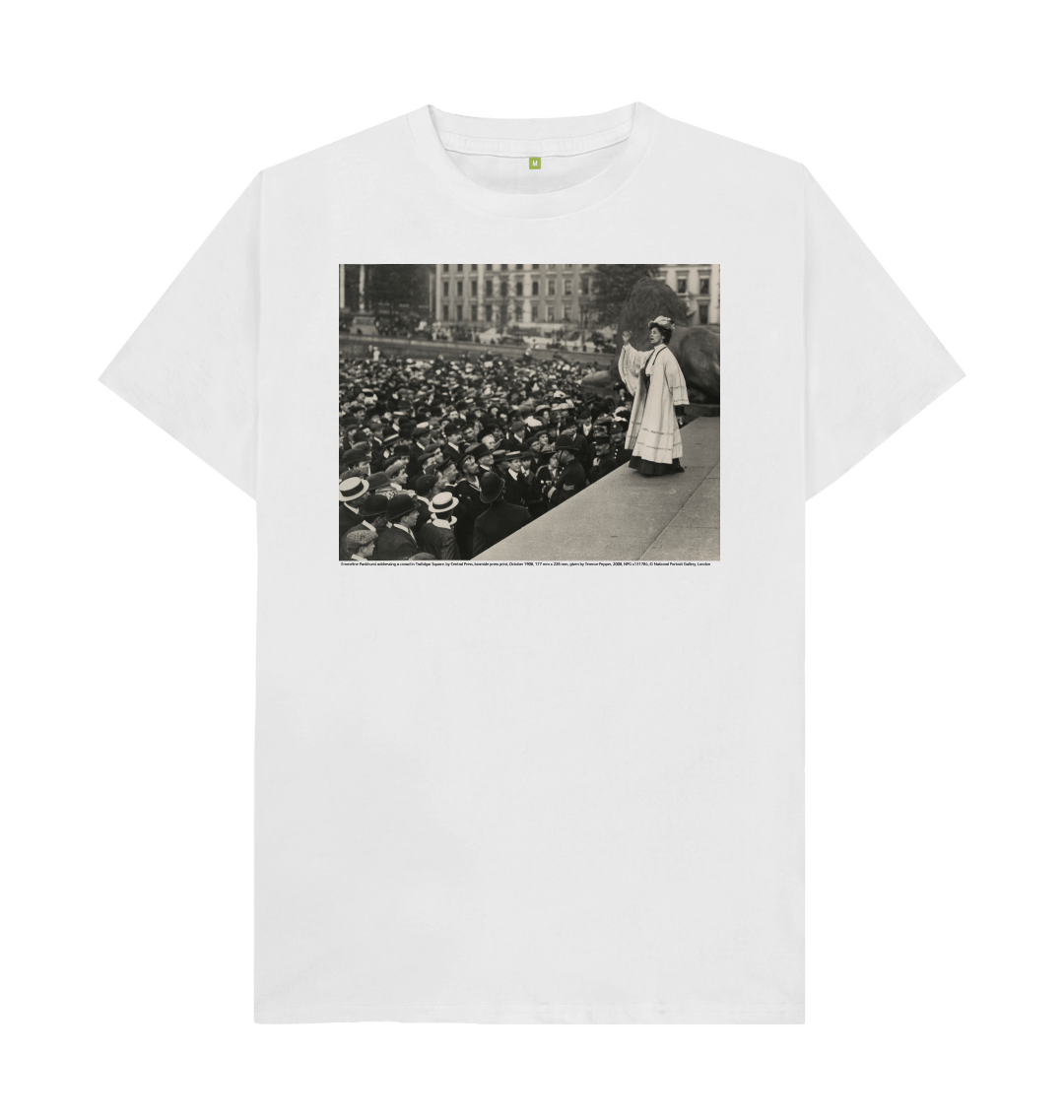 White printed t shirt front