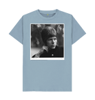Stone Blue Printed T-shirt Front