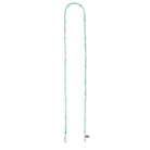 Sunglasses cord with turquoise beads on a white background