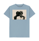 Stone Blue Printed T-shirt Front