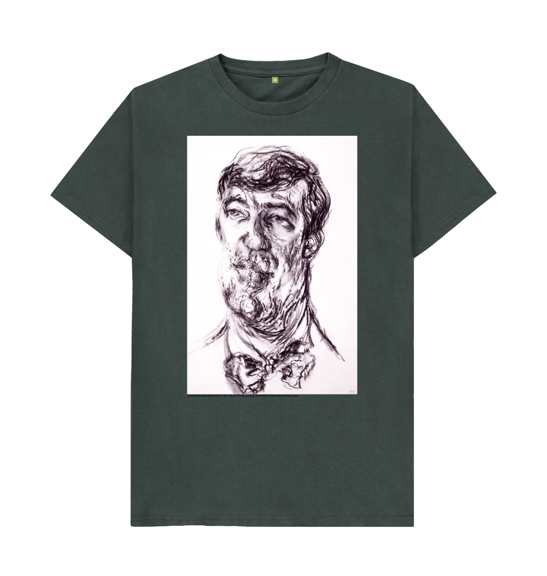 Dark grey printed t shirt front