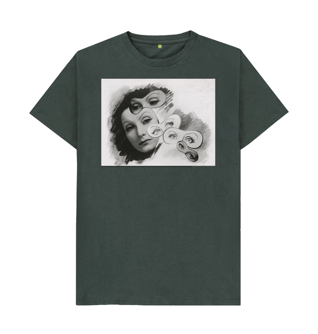 Dark grey printed t shirt front