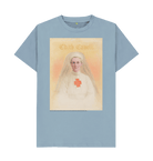 Stone Blue Printed T-shirt Front