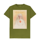 Moss Green Printed T-shirt Front