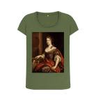 Khaki Printed T-shirt Front