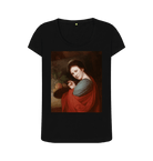 Black Printed T-shirt Front
