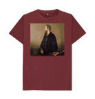 Red Wine Printed T-shirt Front