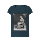 Denim Blue Printed T-shirt Front