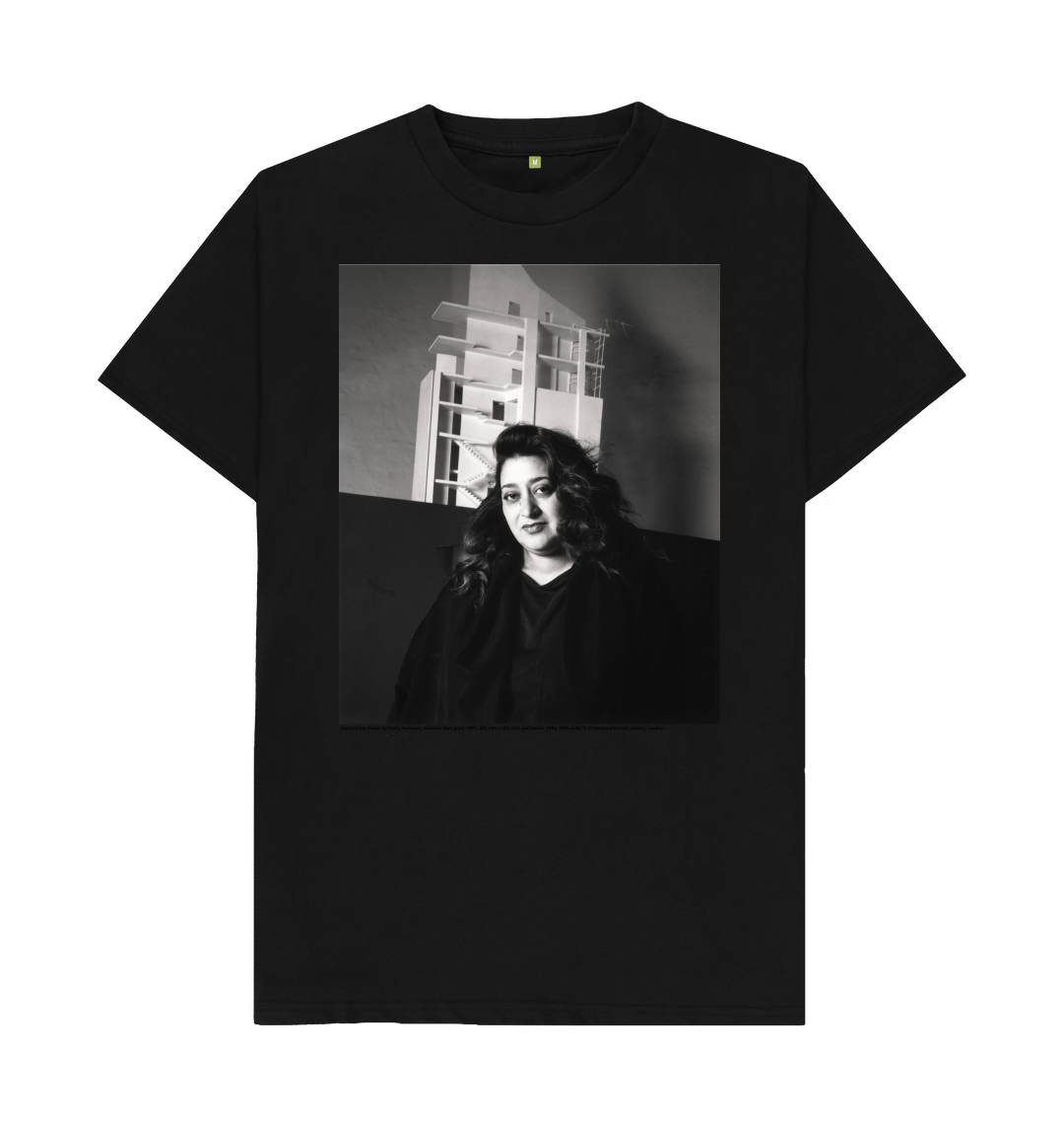Black printed t shirt front