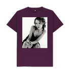 Purple Printed T-shirt Front