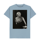 Stone Blue Printed T-shirt Front