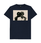 Navy Blue Printed T-shirt Front