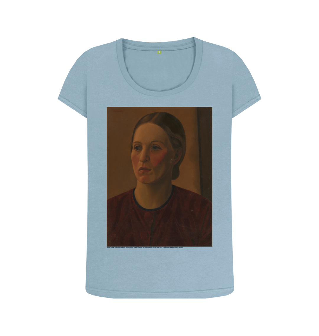 Stone blue printed t shirt front