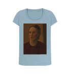 Stone Blue Printed T-shirt Front