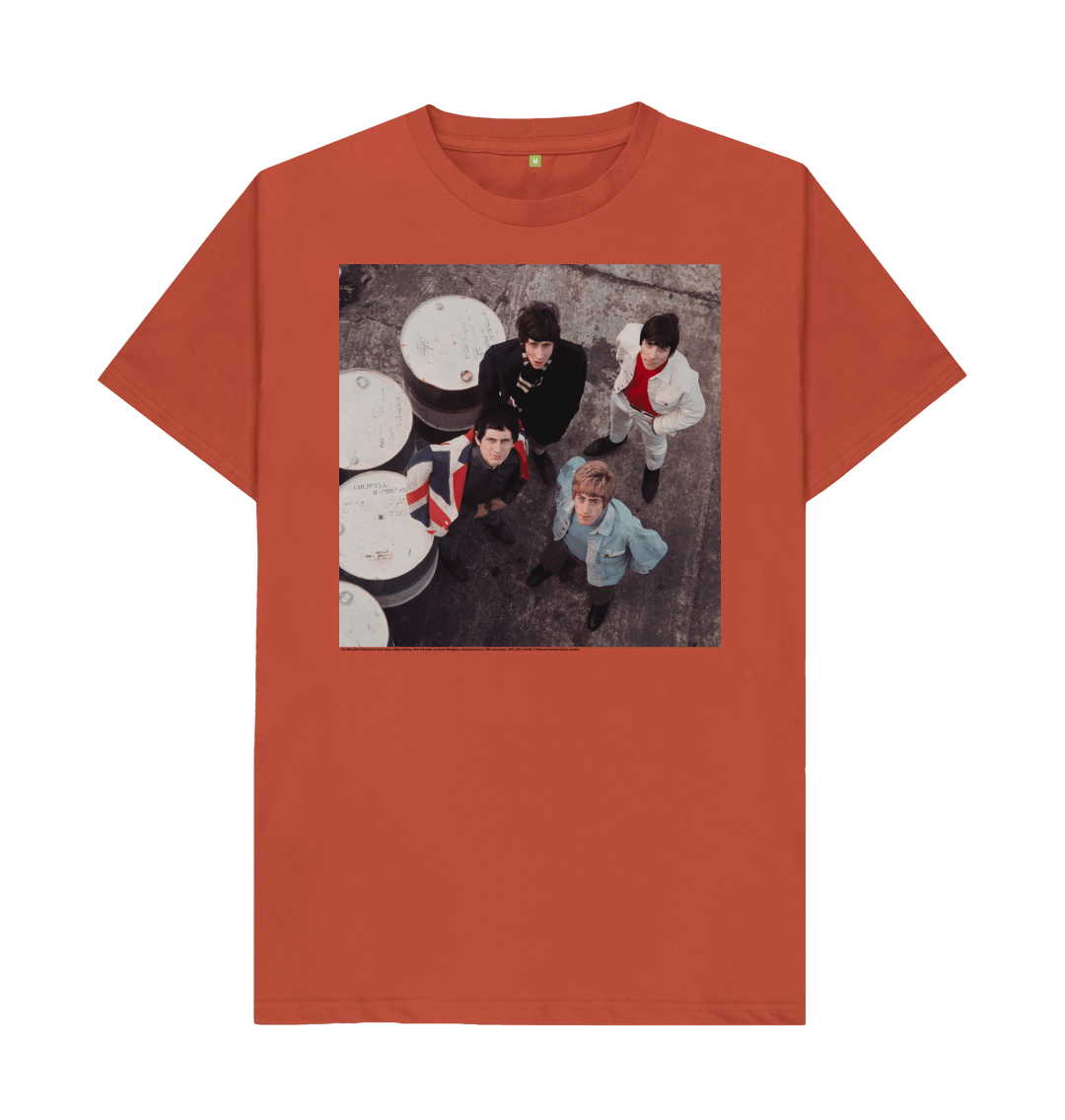Rust printed t shirt front