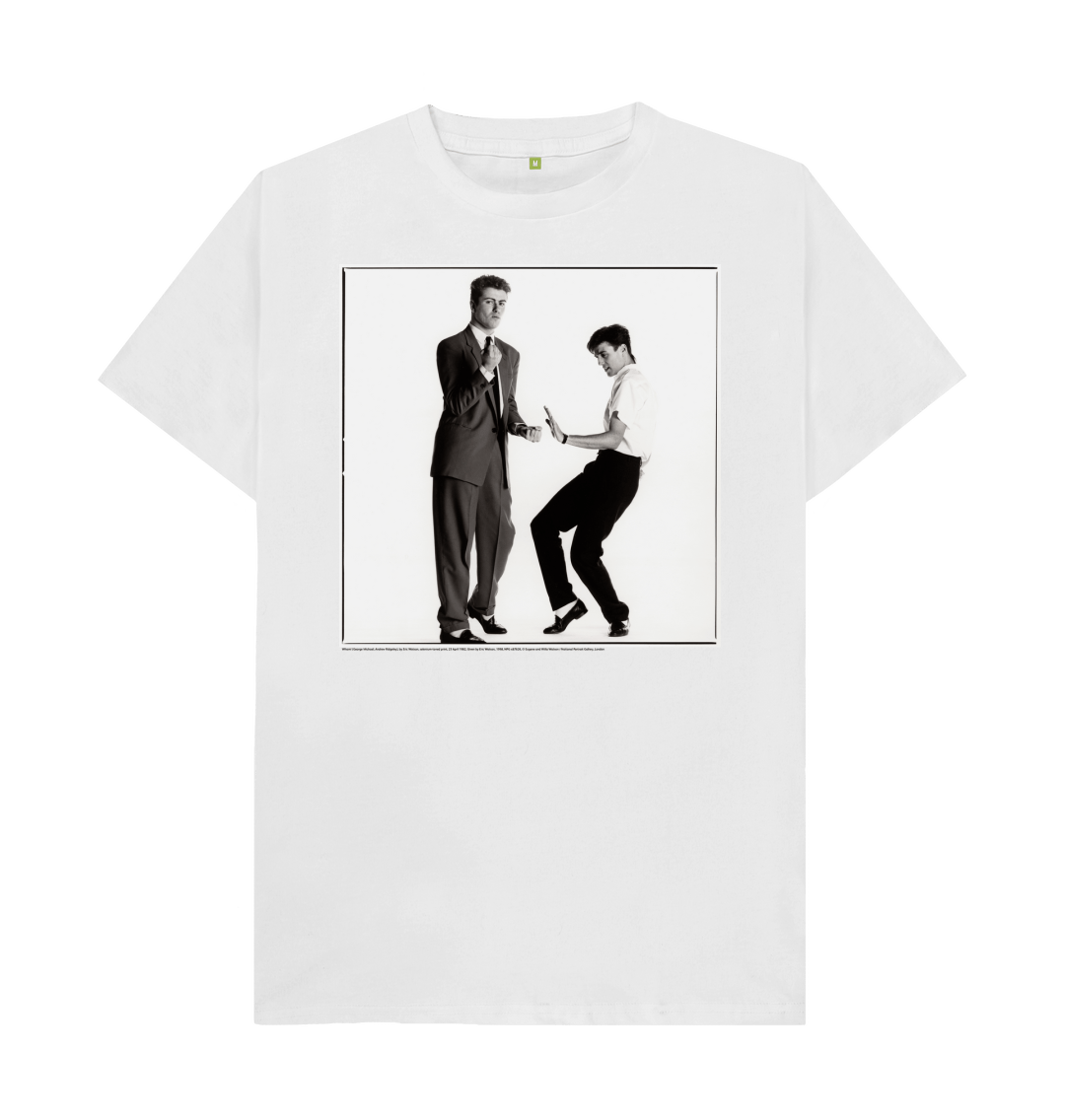 White printed t shirt front
