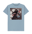 Stone Blue Printed T-shirt Front
