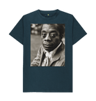 Denim Blue Printed T-shirt Front
