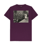 Purple Printed T-shirt Front