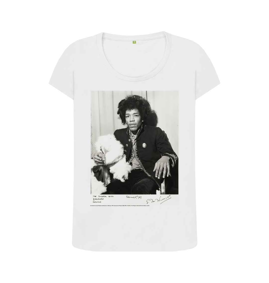 White printed t shirt front