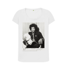 White Printed T-shirt Front
