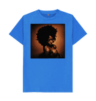 Bright Blue Printed T-shirt Front